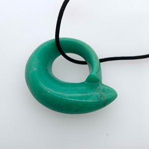 Tiffany& Co. Gehry carved Chrysoprase necklace